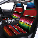 Mexican Serape Blanket Pattern Print Universal Fit Car Seat Covers 102422