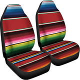 Mexican Serape Blanket Pattern Print Universal Fit Car Seat Covers 102422