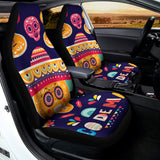 Mexican Skull Cinco de Mayo Print Universal Fit Car Seat Covers 102422