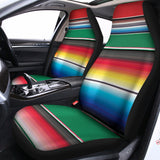 Mexican Striped Blanket Pattern Print Universal Fit Car Seat Covers 102422