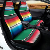 Mexican Striped Blanket Pattern Print Universal Fit Car Seat Covers 102422
