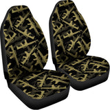 Military Guns Pattern Print Universal Fit Car Seat Covers 102422