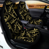 Military Guns Pattern Print Universal Fit Car Seat Covers 102422