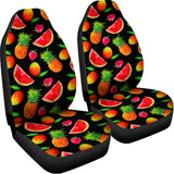 Mix Fruit Pineapple Pattern Print Universal Fit Car Seat Covers 102422