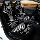 Mjolnir And Younger Futhark Print Universal Fit Car Seat Covers 102422