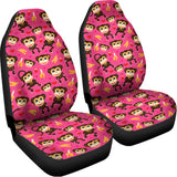 Monkey And Banana Pattern Print Universal Fit Car Seat Covers 102422