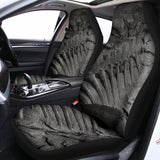 Monochrome Dinosaur Fossil Print Universal Fit Car Seat Covers 102422