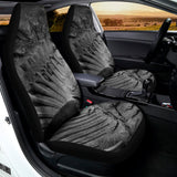 Monochrome Dinosaur Fossil Print Universal Fit Car Seat Covers 102422
