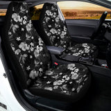 Monochrome Hawaiian Floral Print Universal Fit Car Seat Covers 102422