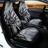 Monochrome Native Indian Portrait Print Universal Fit Car Seat Covers 102422