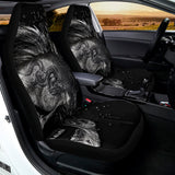 Monochrome Punk Skull Print Universal Fit Car Seat Covers 102422