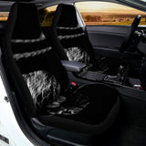 Monochrome Rhinoceros Ratsnake Print Universal Fit Car Seat Covers 102422