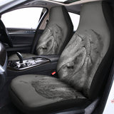 Monochrome Shar Pei Print Universal Fit Car Seat Covers 102422