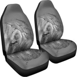 Monochrome Shar Pei Print Universal Fit Car Seat Covers 102422