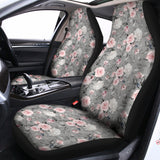 Monochrome Spring Floral Print Universal Fit Car Seat Covers 102422