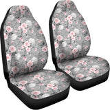 Monochrome Spring Floral Print Universal Fit Car Seat Covers 102422