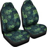 Monstera Palm Leaves Pattern Print Universal Fit Car Seat Covers 102422