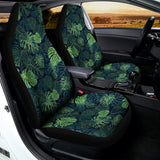 Monstera Palm Leaves Pattern Print Universal Fit Car Seat Covers 102422