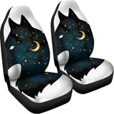 Moon And Stars Wolf Spirit Print Universal Fit Car Seat Covers 102422