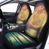 Moon Beach Print Universal Fit Car Seat Covers 102422