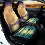 Moon Beach Print Universal Fit Car Seat Covers 102422
