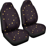 Moon Phase And Stars Pattern Print Universal Fit Car Seat Covers 102422