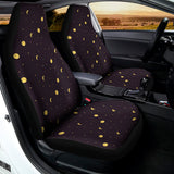 Moon Phase And Stars Pattern Print Universal Fit Car Seat Covers 102422