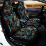Mosaic Patchwork Pattern Print Universal Fit Car Seat Covers 102422
