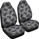 Motorcycle And Angel Pattern Print Universal Fit Car Seat Covers 102422