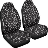 Motorcycle Parts Pattern Print Universal Fit Car Seat Covers 102422