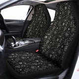 Motorcycle Words Pattern Print Universal Fit Car Seat Covers 102422