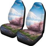 Mount Fuji And Cherry Blossom Print Universal Fit Car Seat Covers 102422
