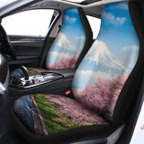 Mount Fuji And Cherry Blossom Print Universal Fit Car Seat Covers 102422