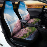 Mount Fuji And Cherry Blossom Print Universal Fit Car Seat Covers 102422
