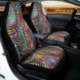 Multicolor Psychedelic Print Universal Fit Car Seat Covers 102422