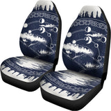 Mystical Lunar Phase Print Universal Fit Car Seat Covers 102422