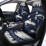 Mystical Lunar Phase Print Universal Fit Car Seat Covers 102422