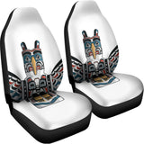 Native American Eagle Totem Print Universal Fit Car Seat Covers 102422