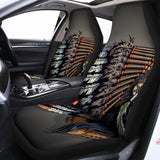 Native American Indian Girl Print Universal Fit Car Seat Covers 102422
