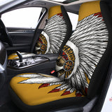 Native American Indian Skull Print Universal Fit Car Seat Covers 102422