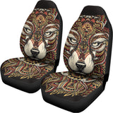 Native American Wolf Spirit Animal Print Universal Fit Car Seat Covers 102422