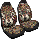 Native American Wolf Spirit Animal Print Universal Fit Car Seat Covers 102422
