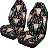 Native Buffalo Pattern Print Universal Fit Car Seat Covers 102422
