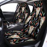 Native Buffalo Pattern Print Universal Fit Car Seat Covers 102422