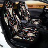 Native Buffalo Pattern Print Universal Fit Car Seat Covers 102422