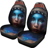 Native Indian Woman Portrait Print Universal Fit Car Seat Covers 102422