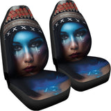Native Indian Woman Portrait Print Universal Fit Car Seat Covers 102422