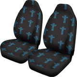 Native Totem Pattern Print Universal Fit Car Seat Covers 102422