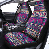 Native Tribal Ethnic Rose Pattern Print Universal Fit Car Seat Covers 102422
