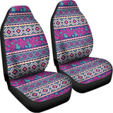 Native Tribal Ethnic Rose Pattern Print Universal Fit Car Seat Covers 102422